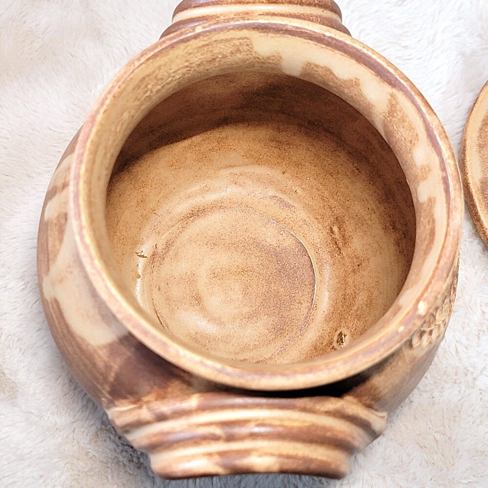 60s Decoration d'Art Ceramiques de Luxe Stoneware Poubelle Challes Les Eaux Pot - Picture 13 of 16